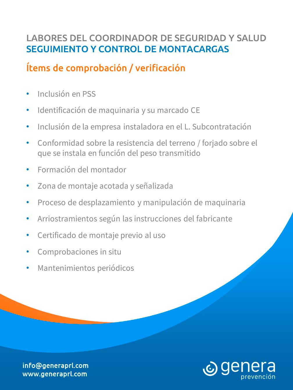 Seguimiento y control de medios auxiliares: plataformas de carga y descarga